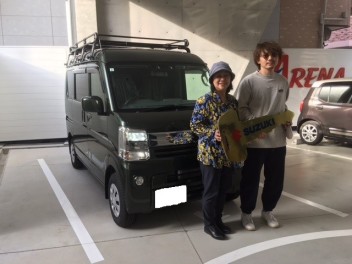 エブリイバン　ご納車おめでとうございます